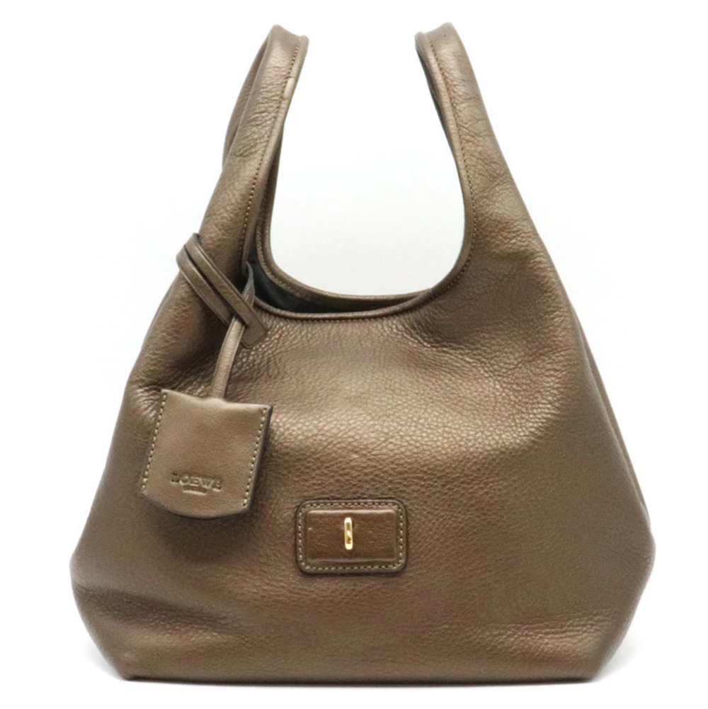 Loewe Calle Handbag Leather Brown